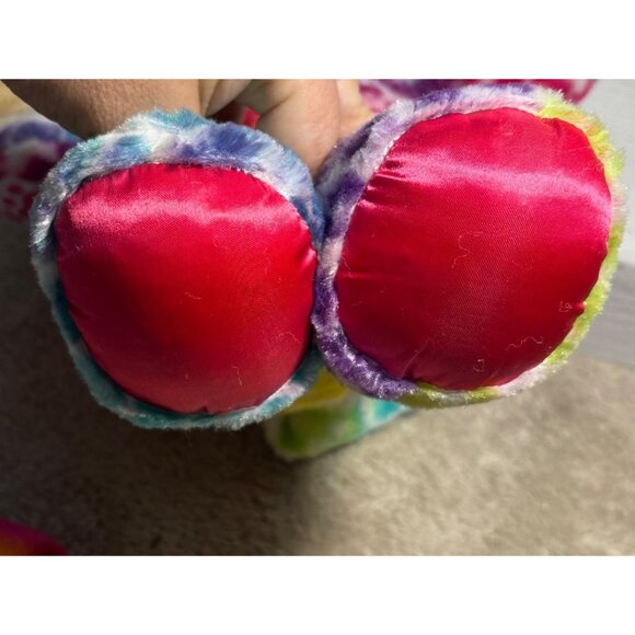 17" Build A Bear Rainbow Tie dye Leopard Kitty Cat Plush Stuffed Animal BAB - Picture 4 of 8